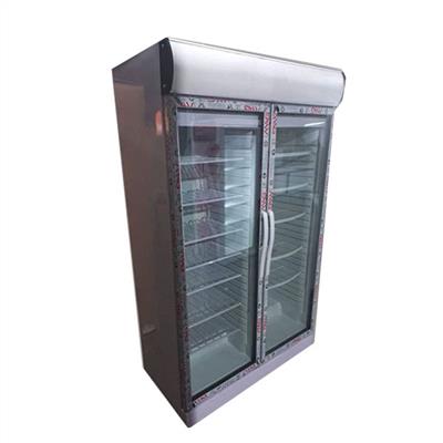 یخچال سوپر مارکت دو درب 120 سانتی