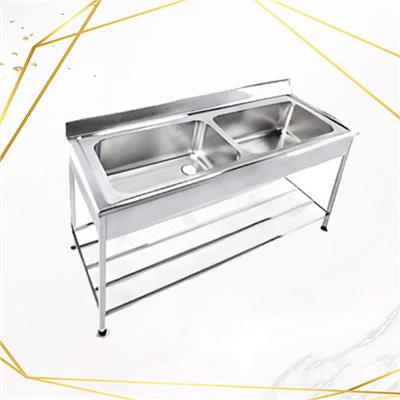 سینک صنعتی دو لگنه 150 سانتی