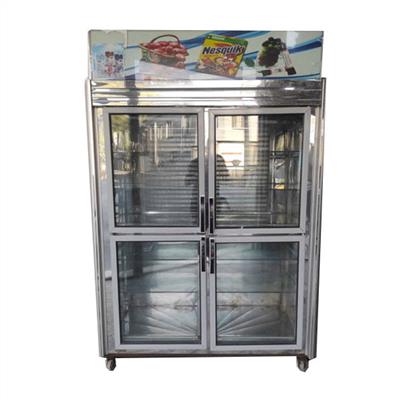 یخچال سوپر مارکت چهار درب دو طرف نما
