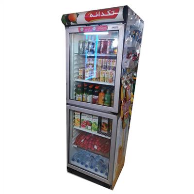 یخچال سوپر مارکت دو درب 60 سانتی