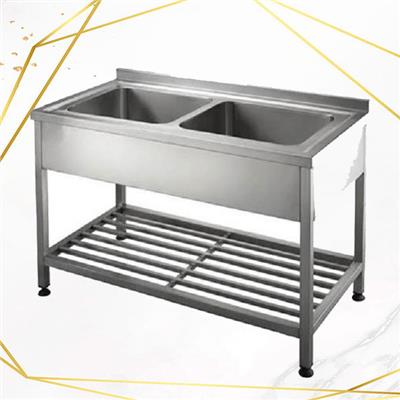 سینک 120 سانتی صنعتی دو لگنه
